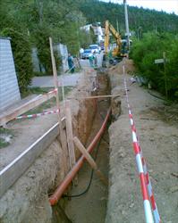 Město Kuřim - Nad Horkou - kanalizace vodovod plyn